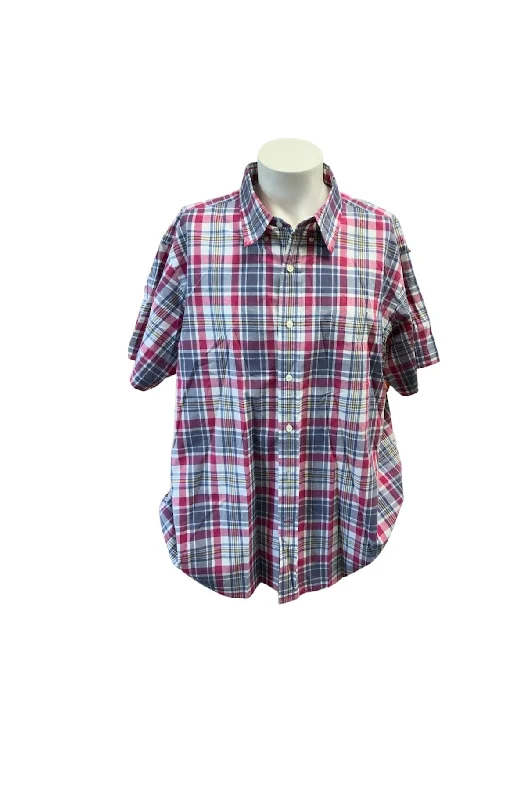 Cremieux Men's Shirt Madras XXL