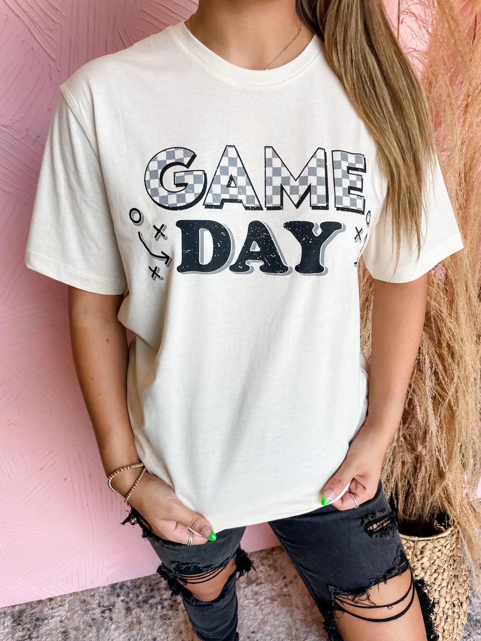 Men's short-sleeve subtle loud-neon shirt-Game Day Playbook Tee