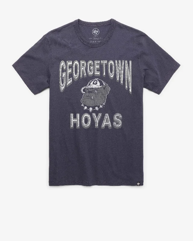 Men's short-sleeve tropical tight-green top-GEORGETOWN HOYAS VINTAGE FAN OUT '47 FRANKLIN TEE