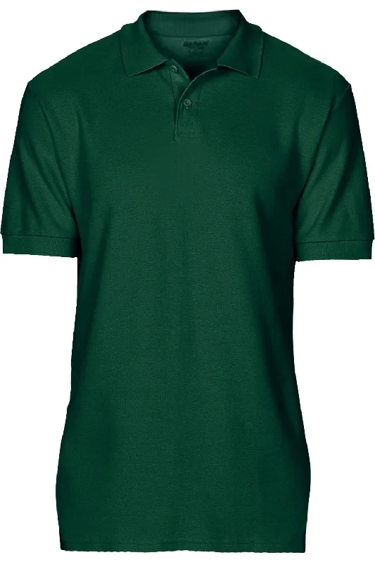 Men's short-sleeve tropical tight-green top-Gildan Softstyle Mens Short Sleeve Double Pique Polo Shirt