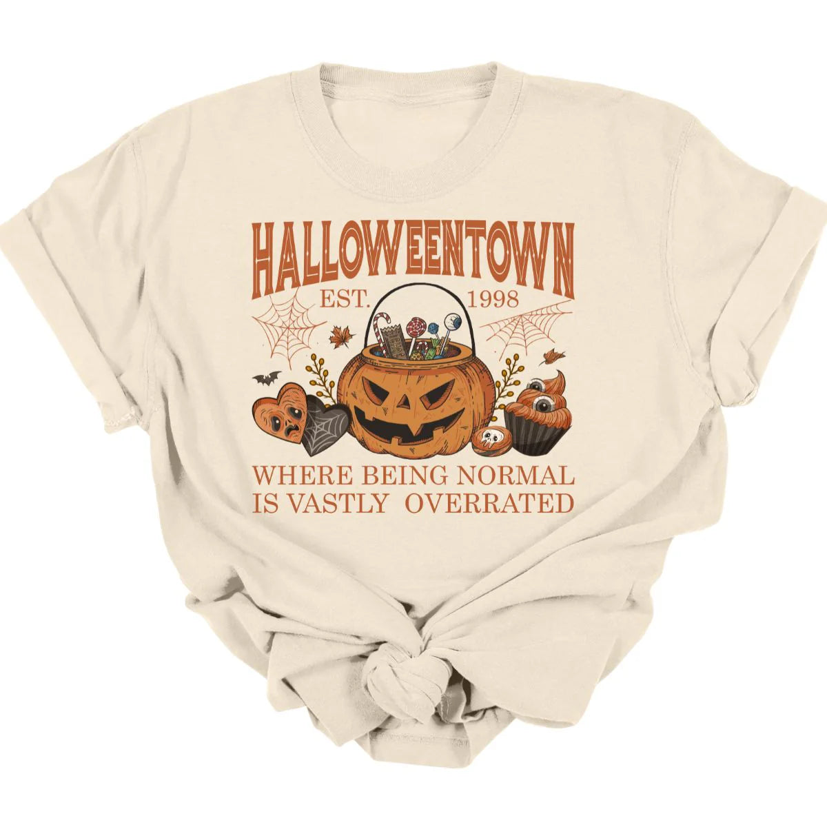 Men's short-sleeve draped rapid-dry shirt-Halloween Town Overrated Tee  *MADE TO ORDER*