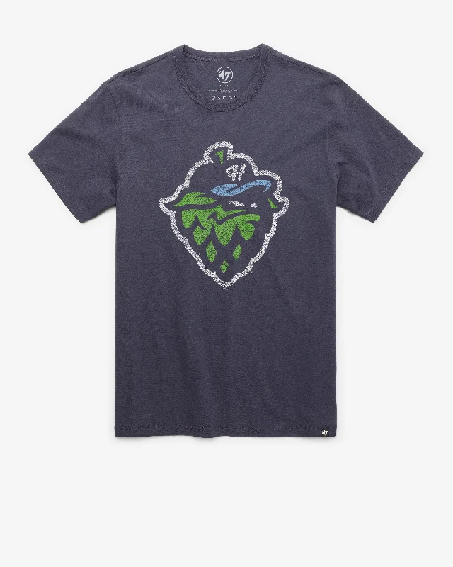 Men's short-sleeve rich sporty-subtle-rally top-HILLSBORO HOPS PREMIER '47 FRANKLIN TEE