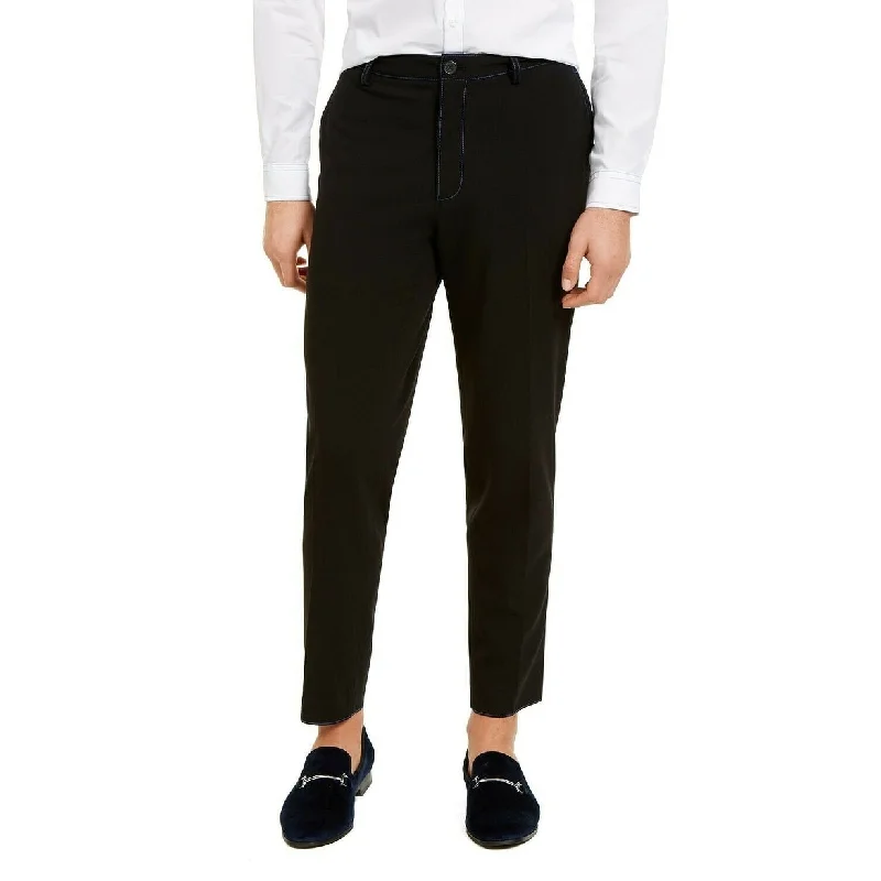 men's pleated travel black pants-INC International Concepts Men's Harry Tapered Fit Trousers Size Small - Medium