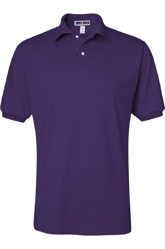 Men's short-sleeve rugged downtime shirt-JERZEES SpotShield 50/50 Polo