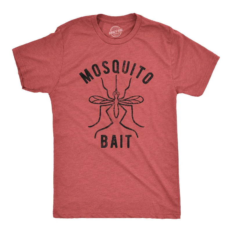 Men's short-sleeve retro cool-rugged-urban-warm-gig top-Mens Mosquito Bait Tshirt Funny Camping Campfire Outdoors Bug Bite Graphic Novelty Tee