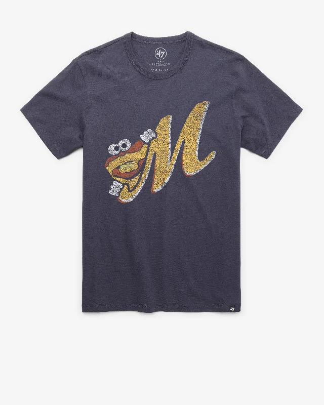 Men's short-sleeve warm stylish-sharp-gray tee-MONTGOMERY BISCUITS PREMIER '47 FRANKLIN TEE