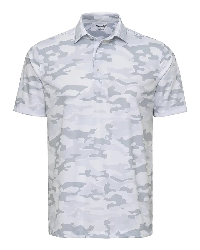 Men's short-sleeve stylish sleek-fast-teal top-Newport Camo Polo