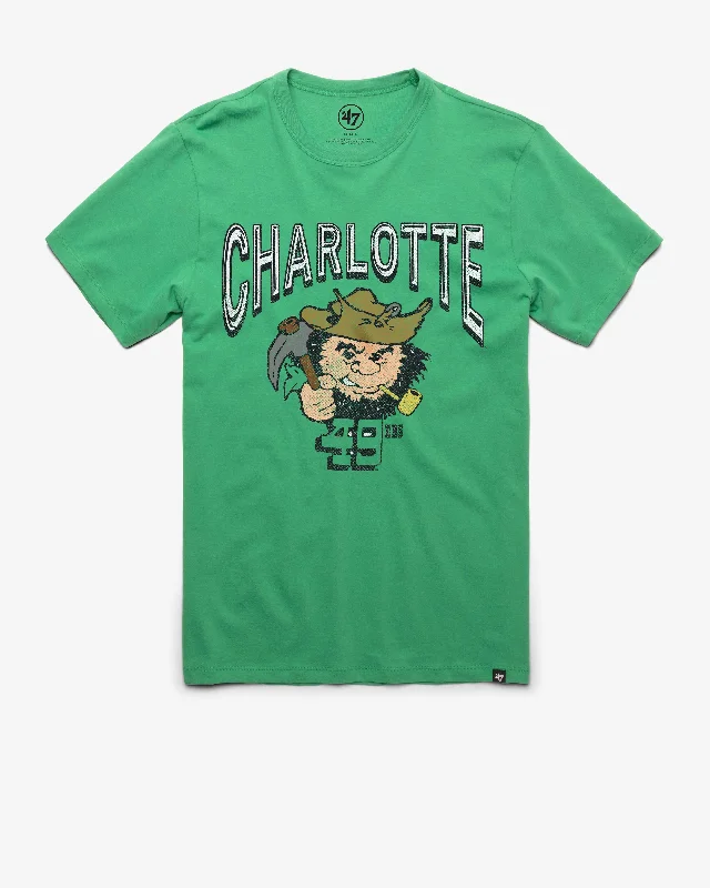 Men's short-sleeve soft pale-sage shirt-NORTH CAROLINA AT CHARLOTTE 49ERS VINTAGE FAN OUT '47 FRANKLIN TEE