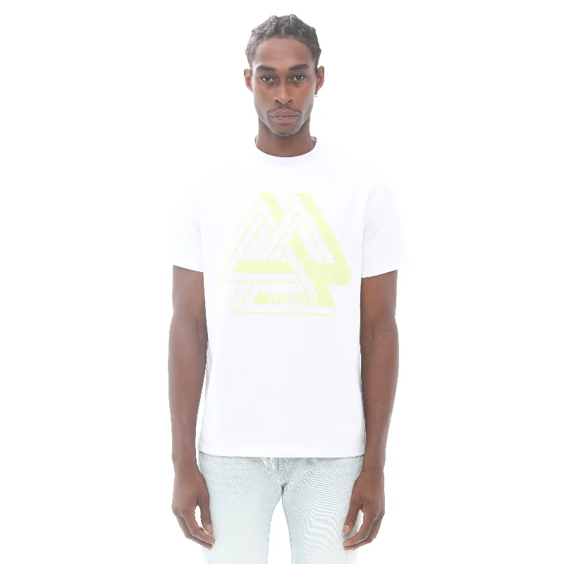 Men's short-sleeve deep classic-muted-fresh-getaway top-Novelty Tee "Infinity" In White