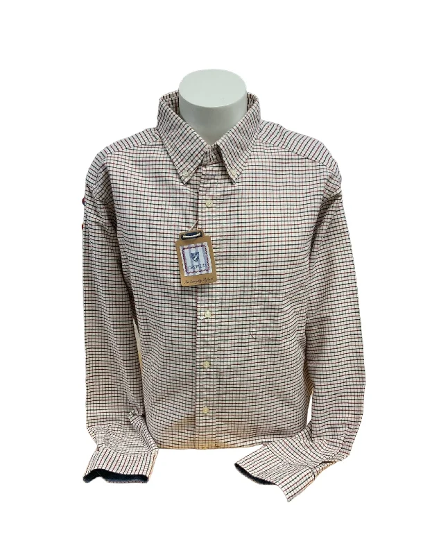 NWT Cremieux Men's Beige Plaid Shirt 2XT