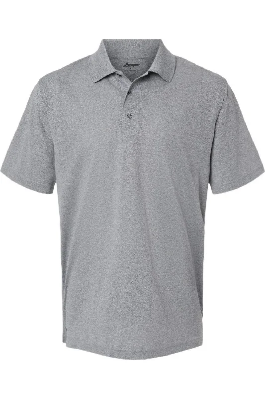 Men's short-sleeve rugged dull-cream top-Paragon Saratoga Performance Mini Mesh Polo