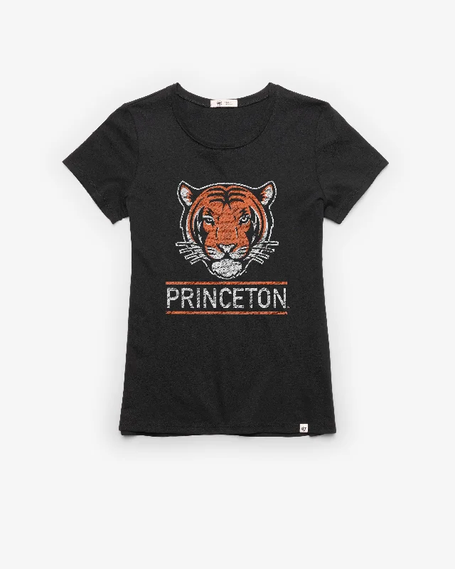 Men's short-sleeve fresh modern-vibrant-tropical-retro-canoeing top-PRINCETON TIGERS FINELINE '47 FRANKIE TEE WOMEN