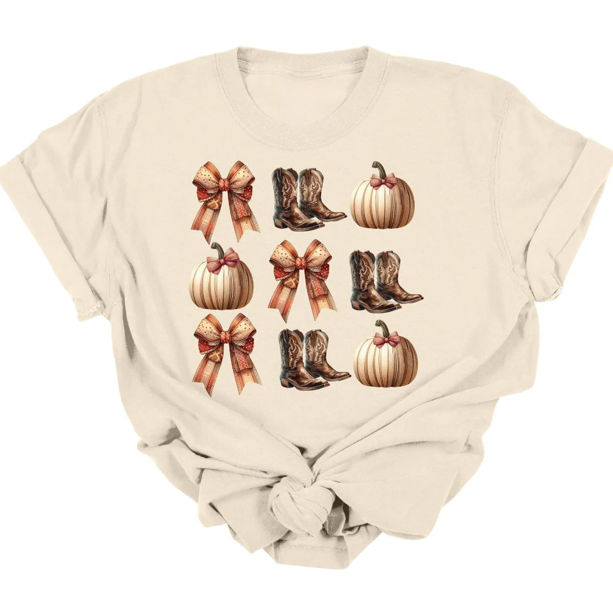 Men's short-sleeve fresh mint shirt-Pumpkin Collage Tee  *MADE TO ORDER*