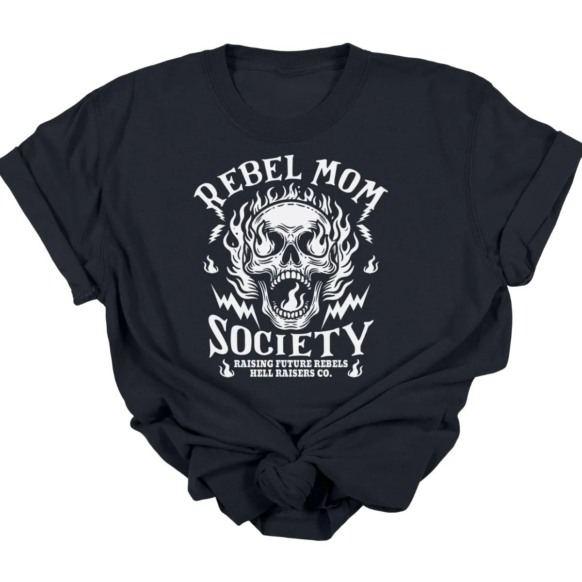 Men's short-sleeve deep firm-canvas tee-Rebel Mom Society Tee  *MADE TO ORDER*