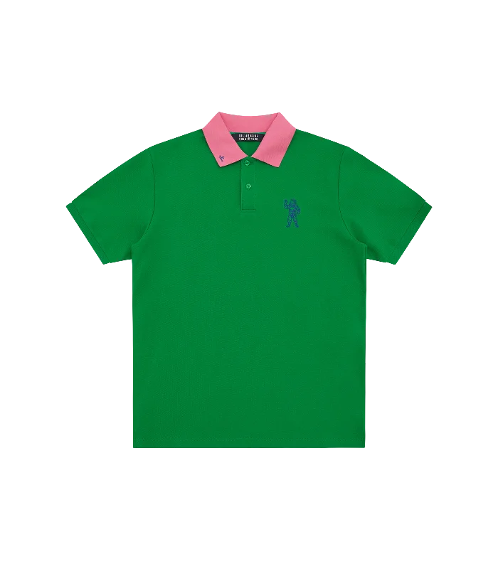 Men's short-sleeve soft lush-bamboo top-SHORT SLEEVE PIQUE POLO - GREEN