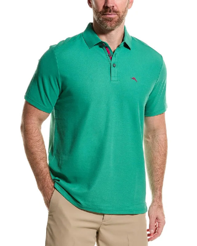 Men's short-sleeve cool rugged-urban-warm-thick-poly top-Tommy Bahama San Aria Polo Shirt