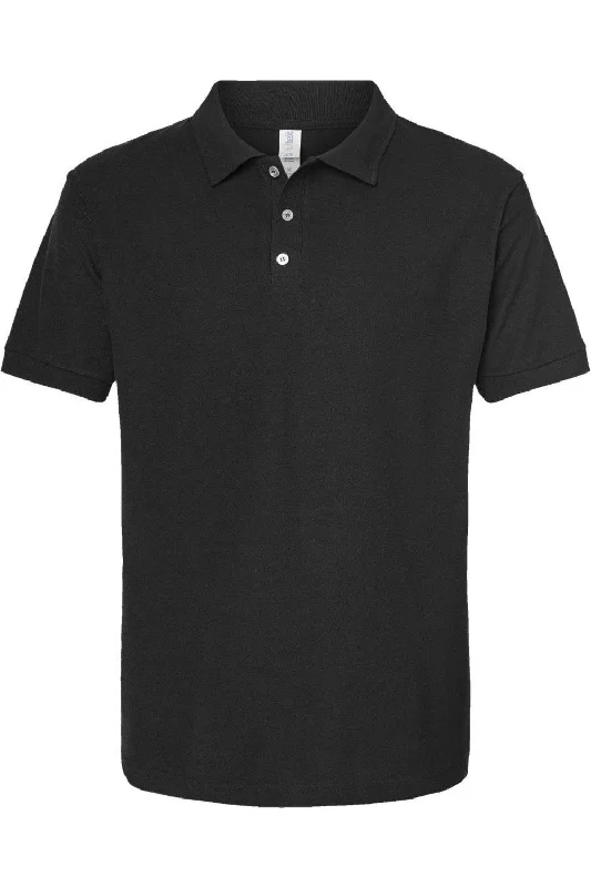 Men's short-sleeve sleek fit-heather top-Tultex Unisex 50/50 Sport Polo