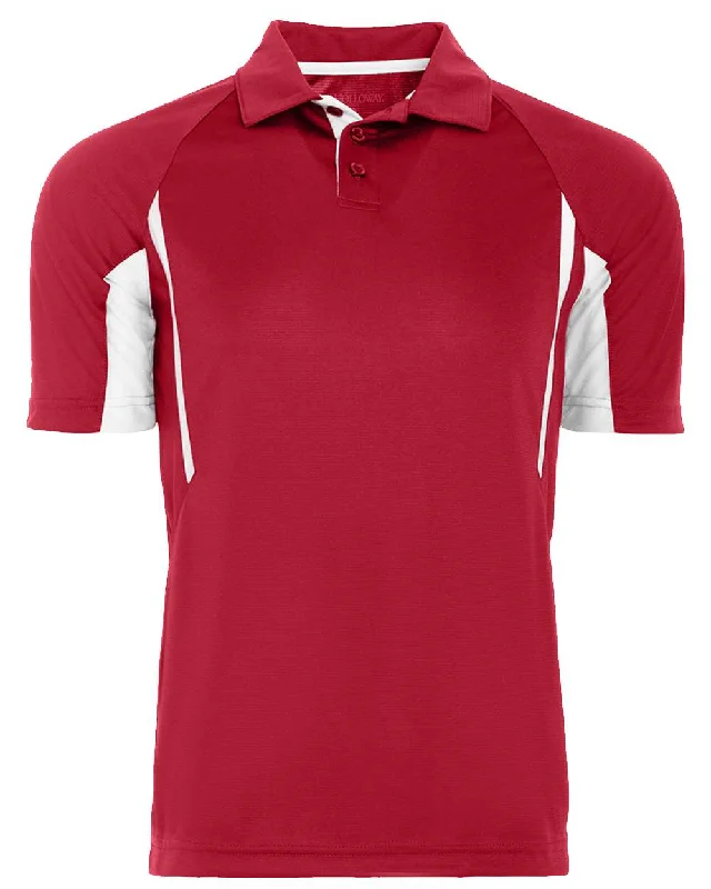 Men's short-sleeve bold rich-wild-coral top-Two-Tone Avenger Polo