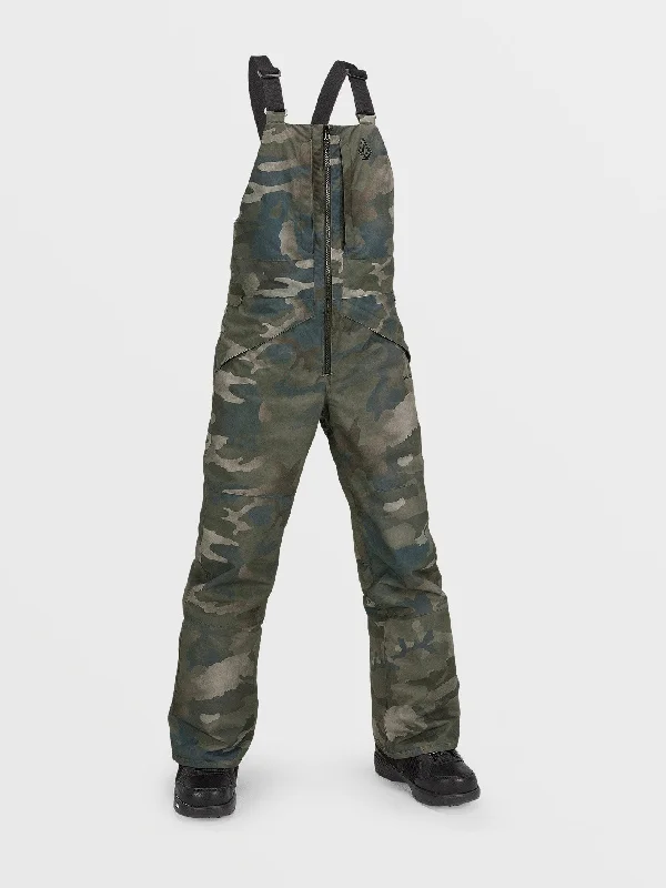 men's straight leg commute navy pants-Kids Barkley Insulated Bib Overalls - Cloudwash Camo