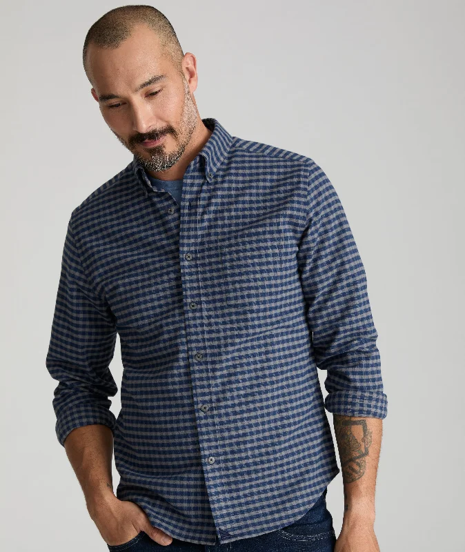 men's relaxed beach white pants-Wrinkle-Free Performance Flannel Bergstrom Shirt - FINAL SALE