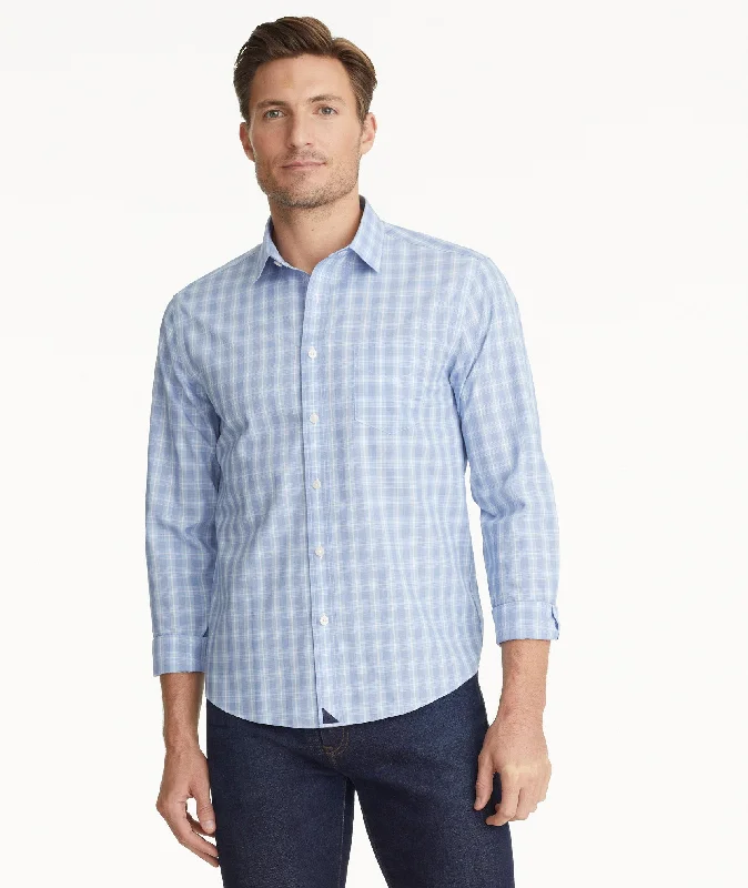 men's slim casual weekend navy pants-Wrinkle-Free Brooks Shirt - FINAL SALE