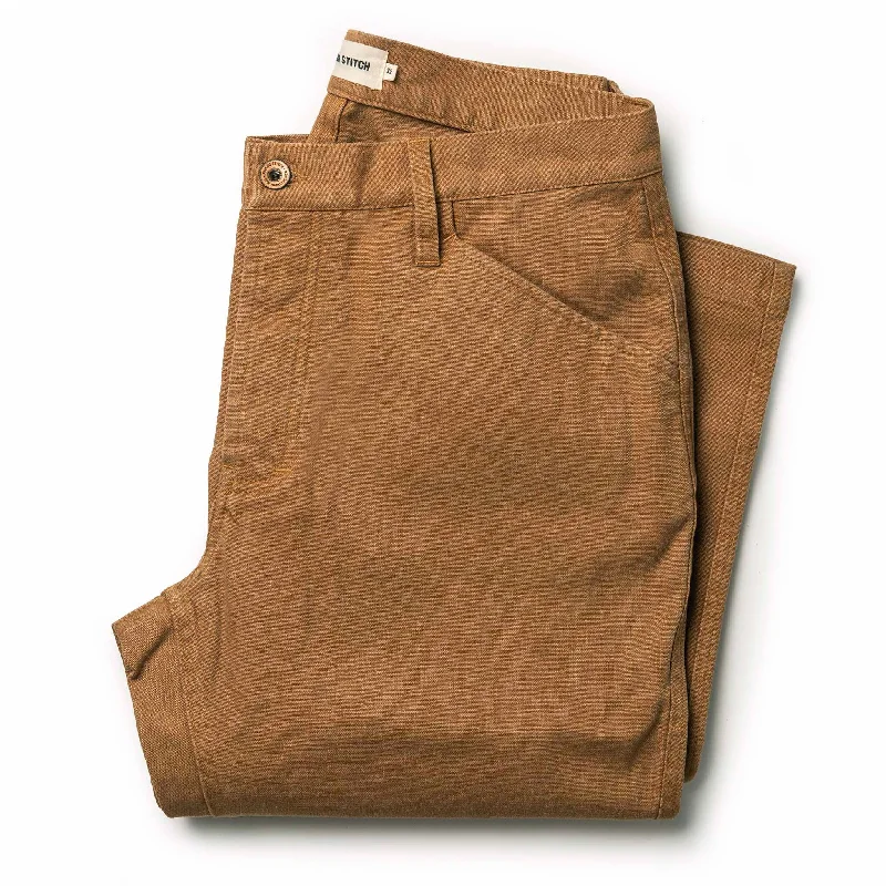 men's tailored outdoor gray pants-The Camp Pant in Tobacco Boss Duck