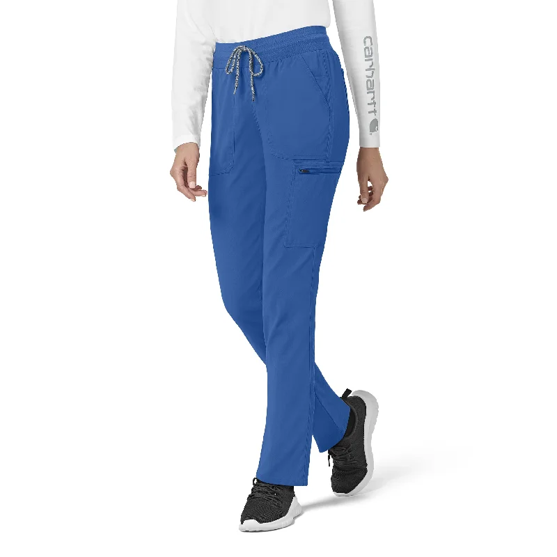 men's tailored outdoor red pants-Carhartt Rugged Flex Peak Women's Slim Leg Scrub Pant - Royal