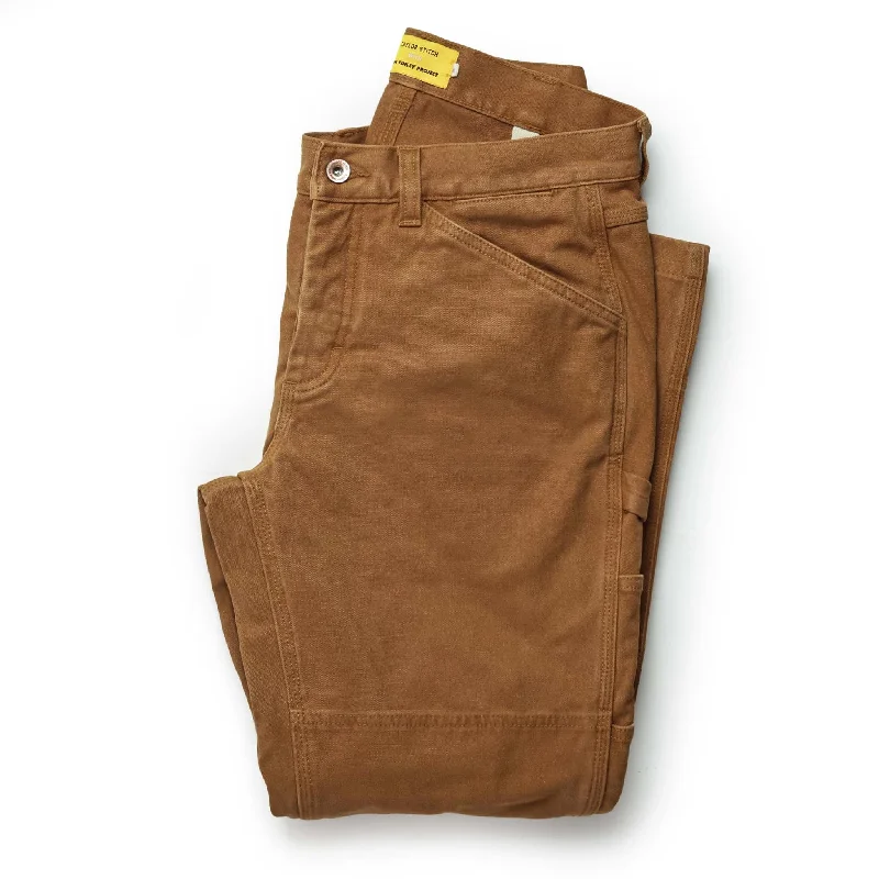 men's wide-leg vacation blue pants-The Carpenter Pant in Cedar Boss Duck