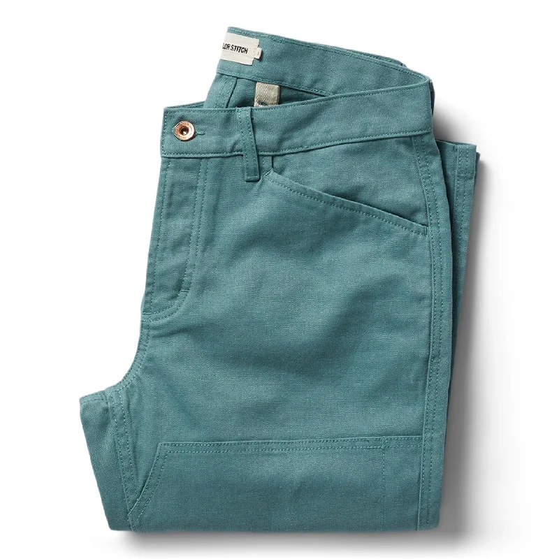 men's slim fit festival navy pants-The Chore Pant in Ocean Boss Duck