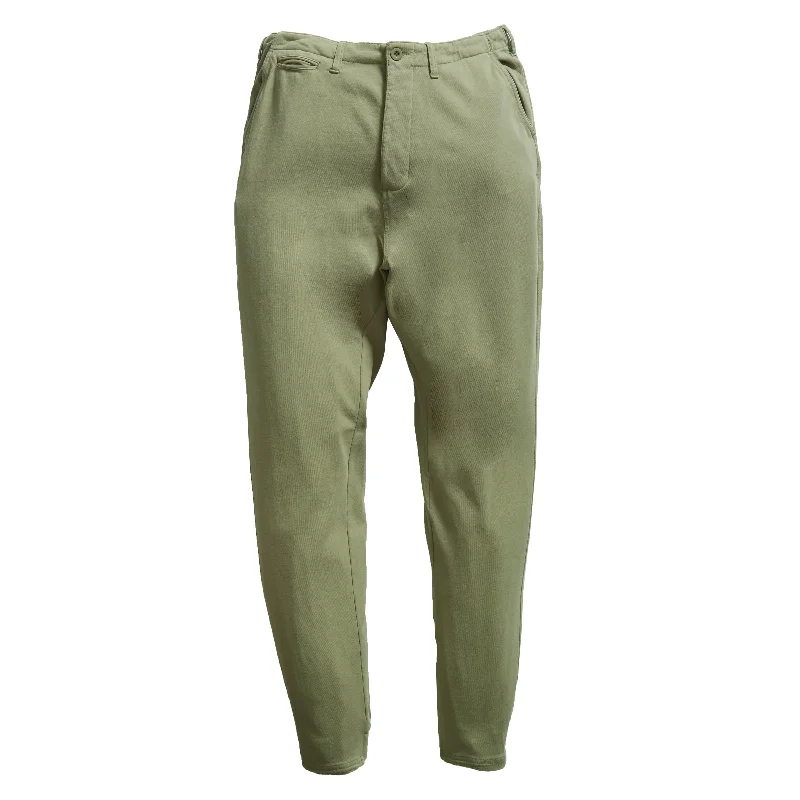 men's slim casual weekend brown pants-Elevated Compact Jersey Jogger - Avocado