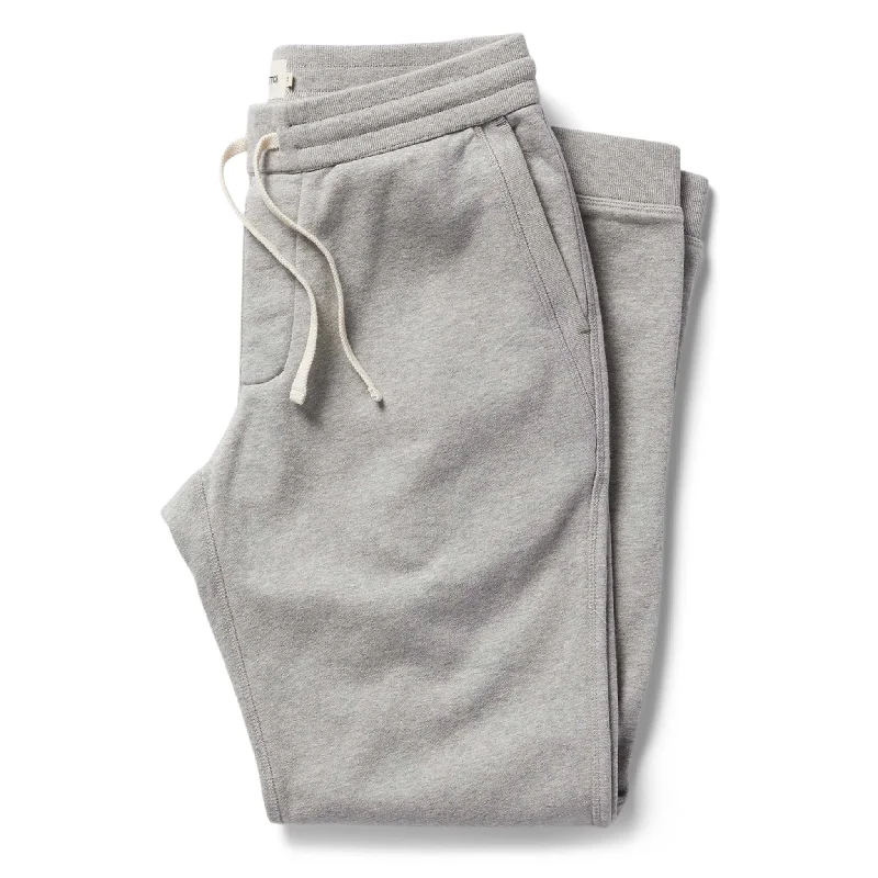 men's wide-leg vacation navy pants-The Fillmore Pant in Heather Grey