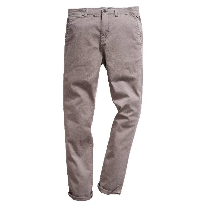 men's high-waisted camping blue pants-Precision Stretch Classic Fit Chino - Battleship Gray