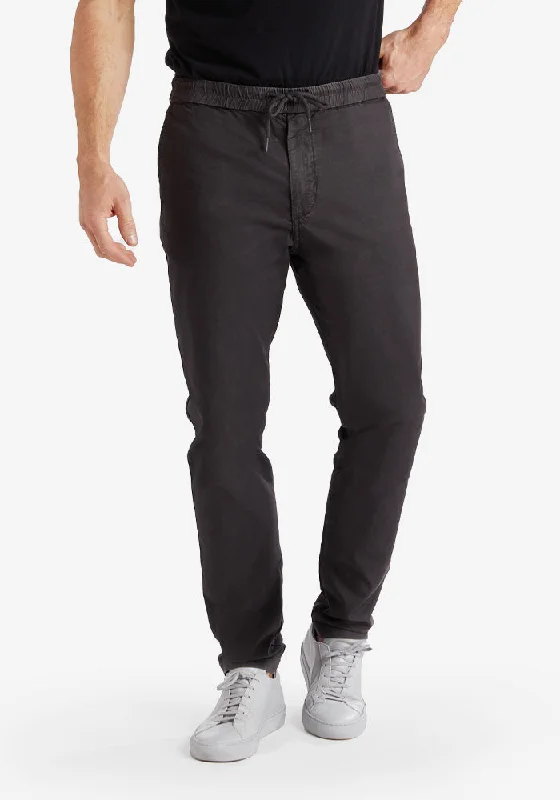 men's slim fit festival gray pants-The Leisure Pants