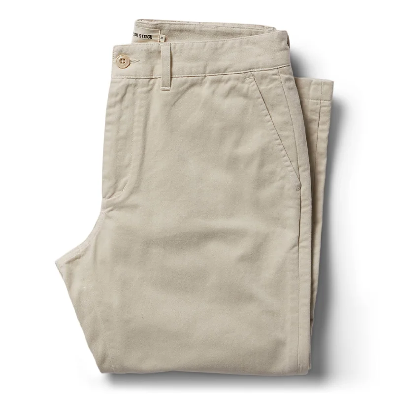 men's slim casual weekend navy pants-The Slim Foundation Pant in Organic Stone