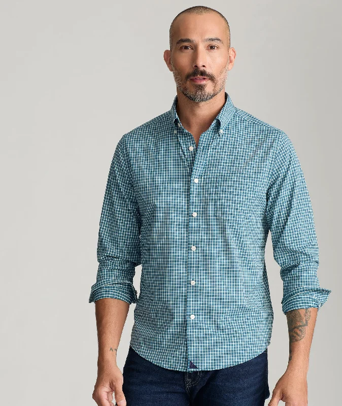 men's tailored party blue pants-Wrinkle-Free Performance Tully Shirt - FINAL SALE